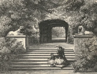Grotte von Thetis in Sanssouci (Stich)
