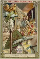 Heimdallr bläst das Gjallarhorn, um die Götter von Valhalla zum Kampf zu rufen