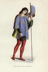 Herold kündigt den Tod von Karl VI. an