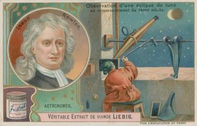 Isaac Newton und eine Mondfinsternis