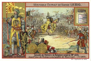 Johann I., Herzog von Brabant, in der Schlacht von Woeringen, 1288