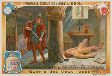 Mord an König Heinrich VI. (Chromolithographie)