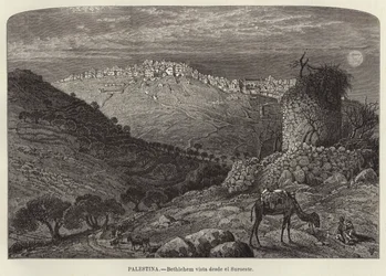 Palästina, Bethlehem vom Südwesten gesehen