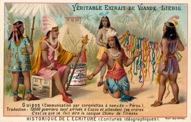 Quipus, Kommunikationssystem mit geknüpften Schnüren, Peru