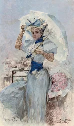 Das Mädchen in Blau