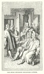 Die Schweizer Studenten erkennen Luther