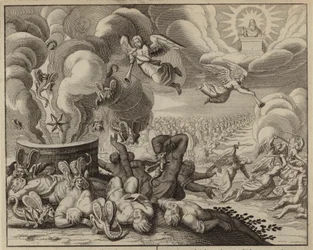 Der Abgrund und die Heuschrecken (Gravur)