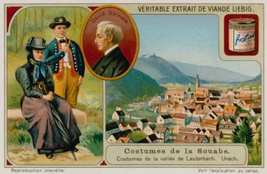 Die Kleidung des Lauterbachtals, David Strauss und Urach