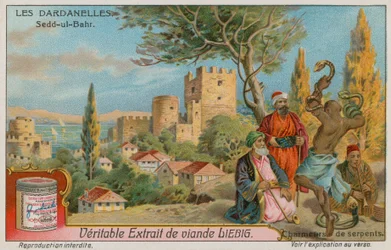 Ansicht von Seddulbahir mit Schlangenbeschwörern