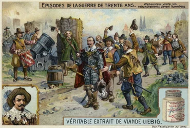 Wallenstein besucht die Verschanzungen vor Nürnberg, 1632