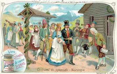 Hochzeitsprozession in Norwegen