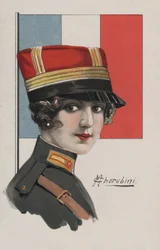 Frau in Uniform, Frankreich