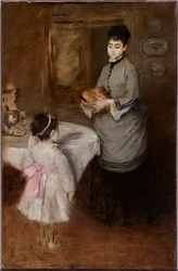 Nachmittagstee, ca. 1874