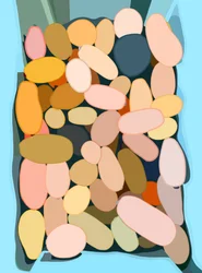 55 Kürbisse in blauer Kiste, Brooklyn