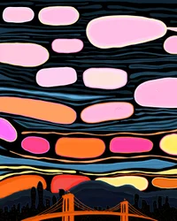 Brooklyn Bridge und Wolken