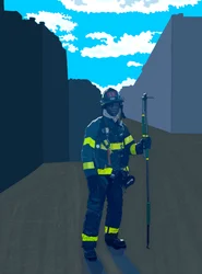 Verletzter Feuerwehrmann, Bronx, New York