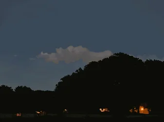 Feld und Himmel in der Dämmerung, Prospect Park, Brooklyn