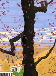 Blühender Ahornbaum