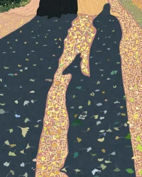 Ginkoblätter und Schatten, Brooklyn