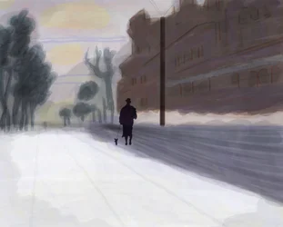 Prospect Park, Westen nach Schnee