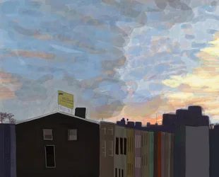 Blick vom Gowanus Expressway, 2016