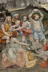 Die Steinigung des Heiligen Stephanus, Fresko, um 1550