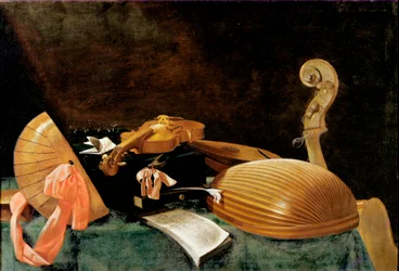 Stillleben mit Musikinstrumenten