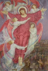 Das Rote Kreuz (Allegorie der flämischen Kriegsgräber), ca. 1916