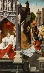 Szene aus dem Leben des Heiligen Rochus, 1517