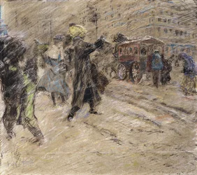 Schneesturm, Madison Square, New York