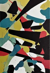 Abstrakte expressive Pinselstriche