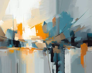 Zeitgenössische Ölgemäldekomposition Texturabstraktion, Wandkunstdruck