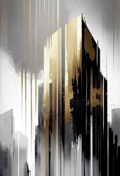 Minimalistische architektonische abstrakte Gebäude