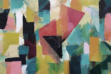 Minimalistische geometrische abstrakte Malerei