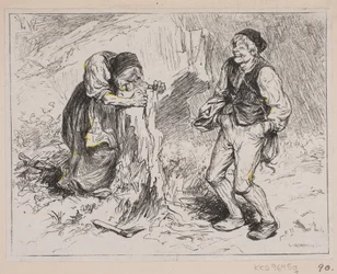 Illustration zu "Gjæte Kongens Harer"