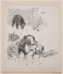 Illustration zu "Velgjort og ilede lønnet"