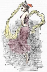 Porträt von Marie Anne de Cupis de Camargo genannt La Camargo (1710-1770) Tänzerin während des Aufenthalts von Giacomo Casanova (1725-1798) in Paris