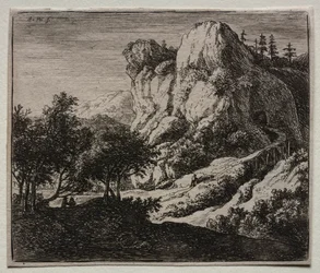 Vier Landschaften: Die gewundene Holzbrücke