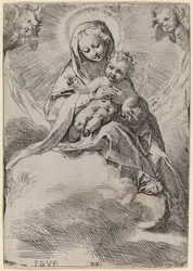 Madonna in den Wolken