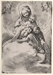 Madonna in den Wolken