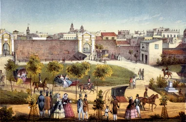 Die Tore von Monseratte, Havanna, Kuba, 1840