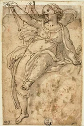 Sitzender Engel