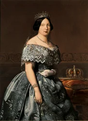 Königin Isabella II. von Spanien, Gemälde von Federico Madrazo