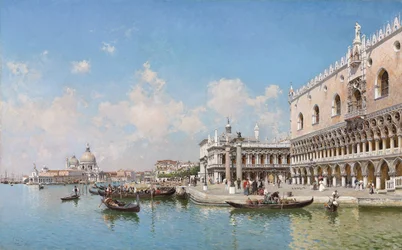 Der Dogenpalast und Santa Maria della Salute, 1896