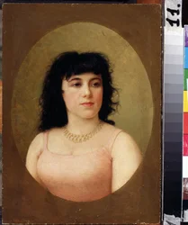 Porträt der italienischen Ballerina Virginia Zucchi (1849-1930). Gemälde von Feodor Andreyevich Bronnikov (1827-1902) 1889. Tuganov Kunstmuseum der Nordossetischen, Wladikawkas