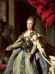 Porträt von Katharina II. (1729-96) um 1770