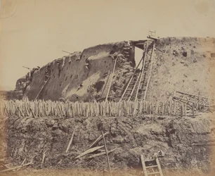 Winkel des Nord-Taku-Forts, an dem die Franzosen am 21. August 1860 eintraten