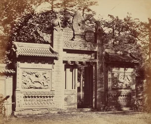 Außenansicht des Grabdepots in der Nähe von Peking, Oktober 1860