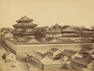 Erster Blick auf Peking, aufgenommen vom Antin-Tor, Oktober 1860