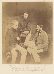 General Lord Clyde, Generalleutnant Sir Hope Grant, K.C.B. und Generalleutnant Sir W. Mansfield, K.C.B.